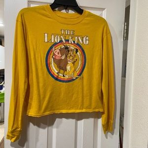 Lion King Mustard Cropped Tee